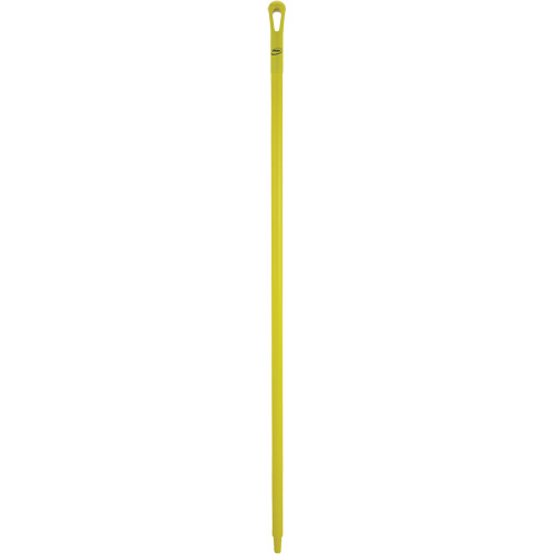 Ultra Hygiene Handle, Broom/Scraper/Squeegee, Yellow, Ergonomic, 59" L Southpoint Industrial Supply