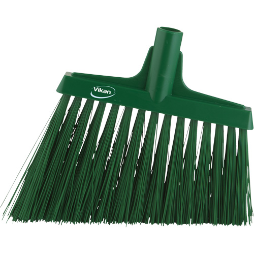 Angle Broom Head, X-Coarse Bristles, 12", Polyester, Green Southpoint Industrial Supply