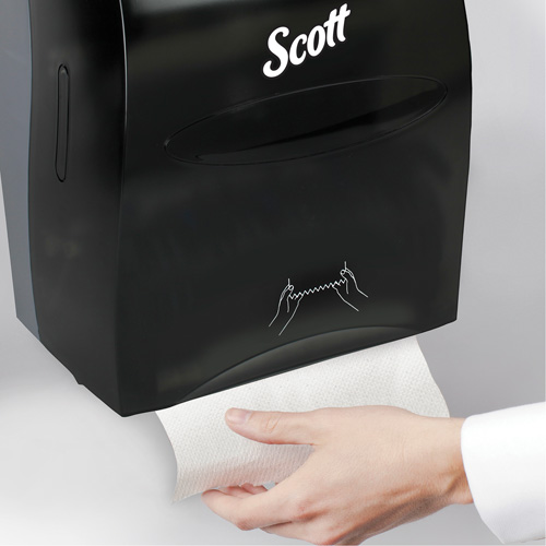Scott&reg; Essential Hand Towel Roll Dispenser, Manual/No-Touch, 12.63" W x 10.2" D x 16.13" H Southpoint Industrial Supply