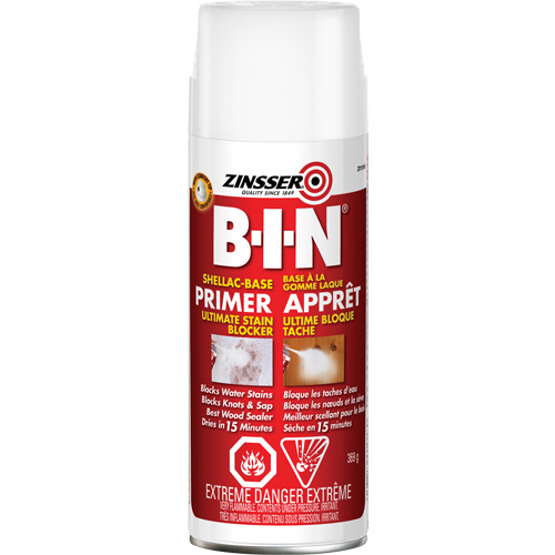 Appr&ecirc;t-scellant &agrave; base de gomme-laque B-I-N, 369 g, Canette a&eacute;rosol, Blanc Southpoint Industrial Supply