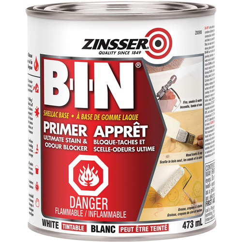Appr&ecirc;t-scellant &agrave; base de gomme-laque B-I-N, 473 ml, Canette, Blanc teintable Southpoint Industrial Supply