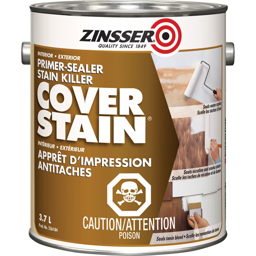 Cover Stain&reg; Oil-Base Primer Sealer, 3.7 L, Gallon, White Southpoint Industrial Supply