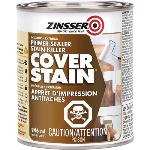 Cover Stain&reg; Oil-Base Primer Sealer, 946 ml, Can, White Southpoint Industrial Supply
