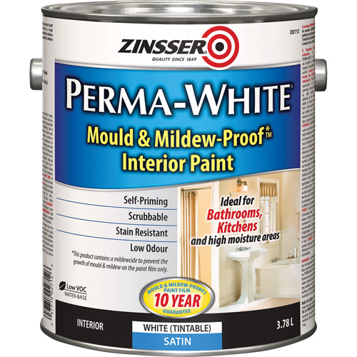 Peinture int&eacute;rieure Mold & Mildew-Proof Perma-White, 3,78 L, Gallon, Blanc Southpoint Industrial Supply