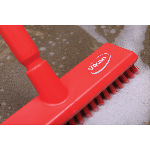 Brosse lave-pont aliment&eacute;e en eau, Crins Extra-ferme, 10-3/4", Polyester, Vert Southpoint Industrial Supply