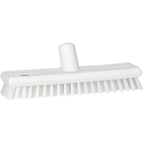 Brosse lave-pont aliment&eacute;e en eau, Crins Extra-ferme, 10-3/4", Polyester, Blanc Southpoint Industrial Supply