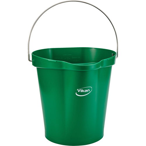 Food Hygiene Bucket, Green, 3 US gal. Southpoint Industrial Supply