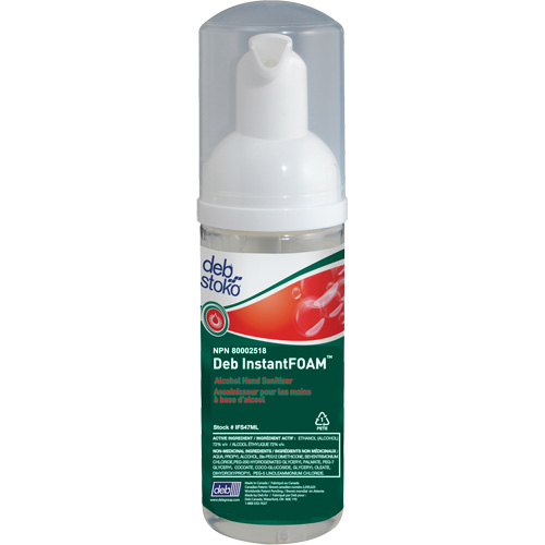 D&eacute;sinfectant pour les mains Instantfoam, 47 ml, Bouteille &agrave; pompe, 70 % alcool Southpoint Industrial Supply