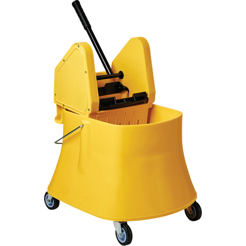 Champ Bucket & Wringer Combo, Down Press, 7.5 US Gal. (30 Quarts), Yellow Southpoint Industrial Supply