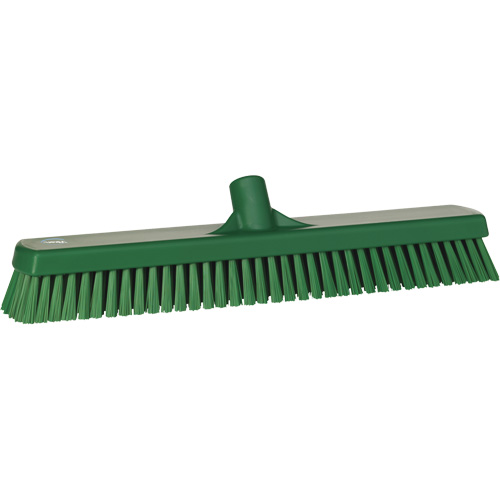 Brosse &agrave; r&eacute;curer pour planchers et murs, Crins Ferme, 19", Polyester, Vert Southpoint Industrial Supply