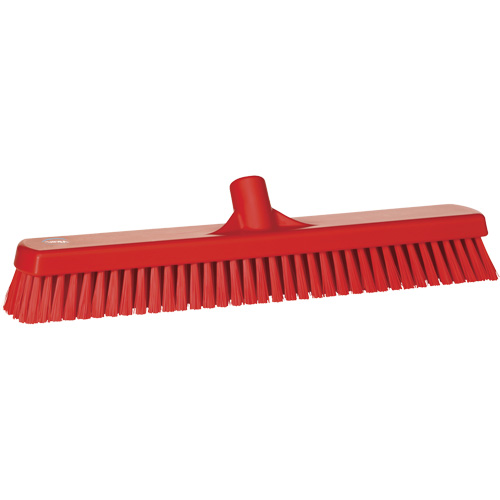 Brosse &agrave; r&eacute;curer pour planchers et murs, Crins Ferme, 19", Polyester, Rouge Southpoint Industrial Supply