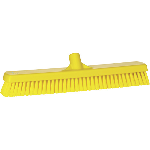 Brosse &agrave; r&eacute;curer pour planchers et murs, Crins Ferme, 19", Polyester, Jaune Southpoint Industrial Supply