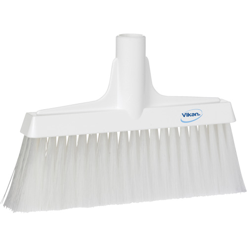 Upright Broom Head, Coarse/Fine Bristles, 10-1/4", Polyester, White Southpoint Industrial Supply