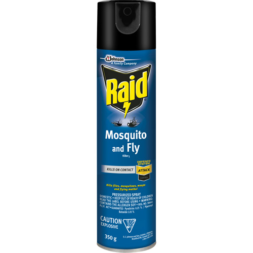 Insecticide contre les moustiques et les mouches Raid, 350 g, &agrave; base de solvant Southpoint Industrial Supply