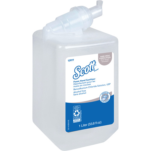 Scott&reg; Essential Alcohol Free Foam Hand Sanitizer, 1000 ml, Cartridge Refill, 0% Alcohol Southpoint Industrial Supply
