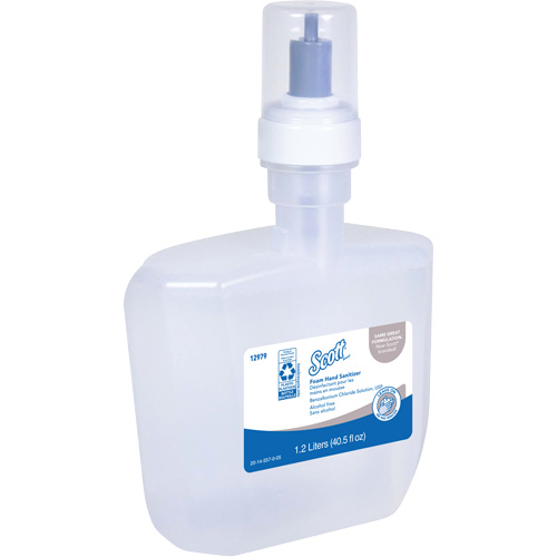 Scott&reg; Essential Alcohol Free Foam Hand Sanitizer, 1200 ml, Cartridge Refill, 0% Alcohol Southpoint Industrial Supply