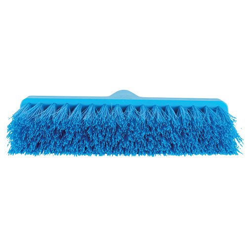 Balai oblique ColorCore, Crins Moyen, 10", Polypropyl&egrave;ne, Bleu Southpoint Industrial Supply