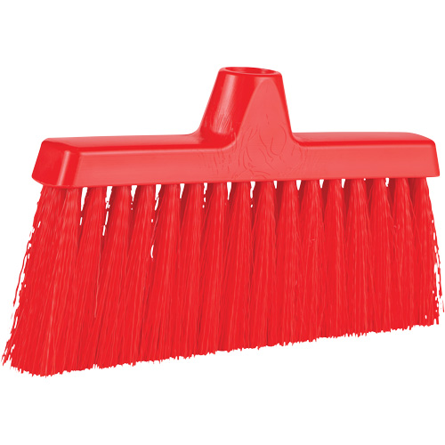 Balai oblique ColorCore, Crins Moyen, 10", Polypropyl&egrave;ne, Rouge Southpoint Industrial Supply