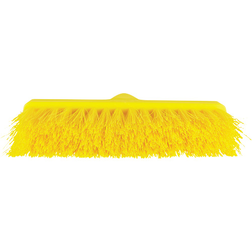 Balai oblique ColorCore, Crins Moyen, 10", Polypropyl&egrave;ne, Jaune Southpoint Industrial Supply