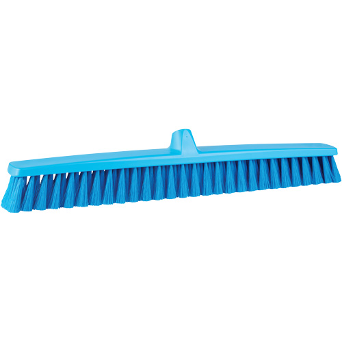 ColorCore Push Broom, Fine Bristles, 24", Polypropylene, Blue Southpoint Industrial Supply
