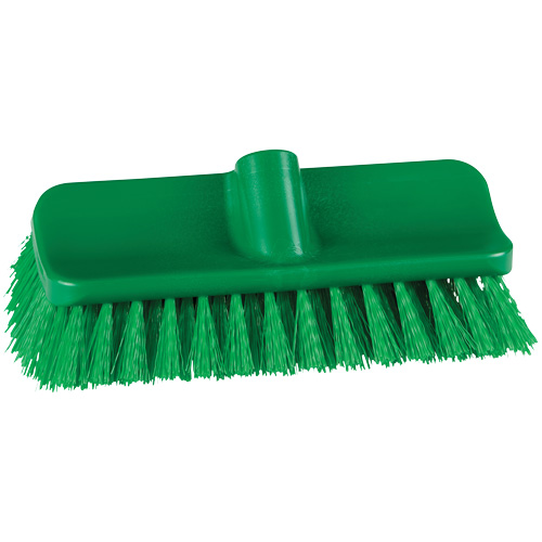 ColorCore High-Low Brush, Stiff Bristles, 10" Long, Green Southpoint Industrial Supply