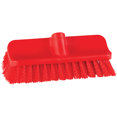 ColorCore High-Low Brush, Stiff Bristles, 10" Long, Red Southpoint Industrial Supply