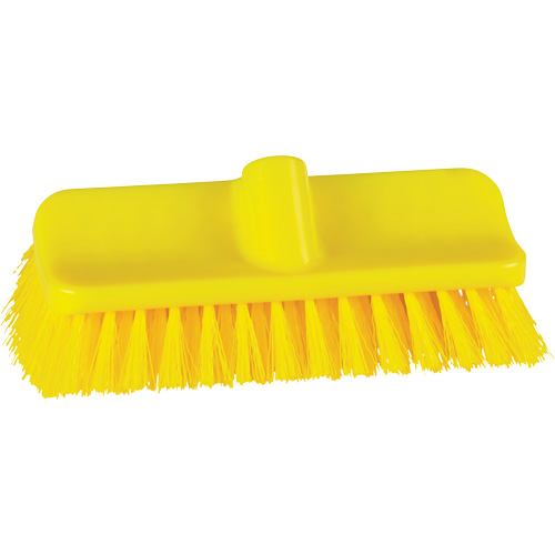 ColorCore High-Low Brush, Stiff Bristles, 10" Long, Yellow Southpoint Industrial Supply