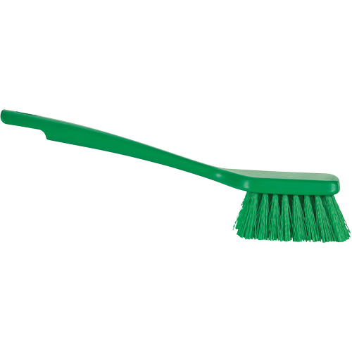 ColorCore Short Handle Brush, Stiff Bristles, 12" Long, Green Southpoint Industrial Supply