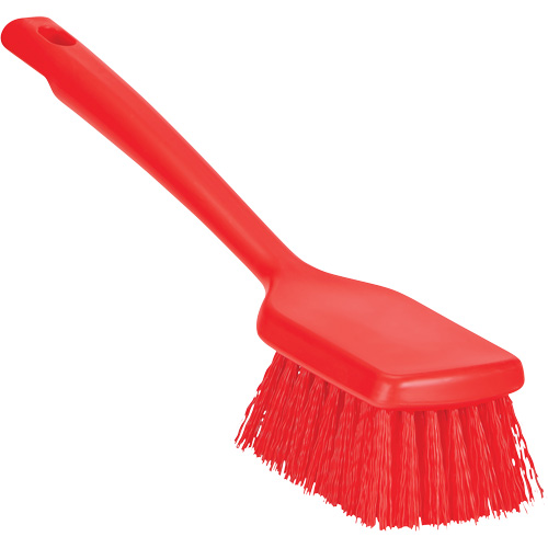 Brosse &agrave; manche court ColorCore, Soies Ferme, Longueur de 12", Rouge Southpoint Industrial Supply
