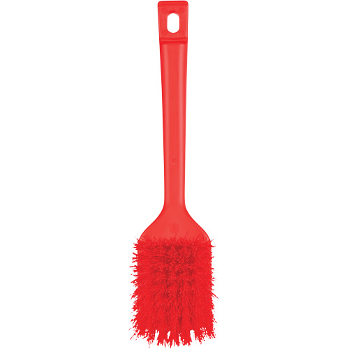 Brosse &agrave; manche court ColorCore, Soies Ferme, Longueur de 12", Rouge Southpoint Industrial Supply
