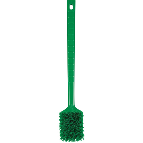ColorCore Long Handle Brush, Stiff Bristles, 20" Long, Green Southpoint Industrial Supply