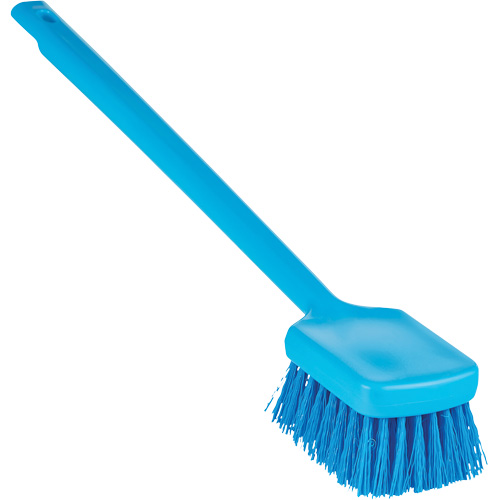 ColorCore Long Handle Brush, Stiff Bristles, 20" Long, Blue Southpoint Industrial Supply