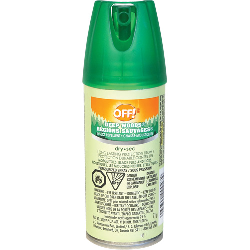 Insectifuge Off! R&eacute;gions sauvages, DEET &agrave; 25 %, Vaporisateur, 100 ml Southpoint Industrial Supply