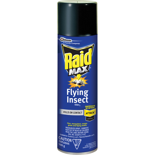 Insecticide contre les insectes volants Raid Max, 500 g, Canette a&eacute;rosol, &agrave; base de solvant Southpoint Industrial Supply
