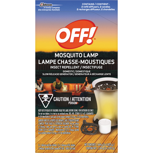 OFF! PowerPad&reg; Mosquito Repellent Lamp Refills, DEET Free, Refill, 1.644 g Southpoint Industrial Supply