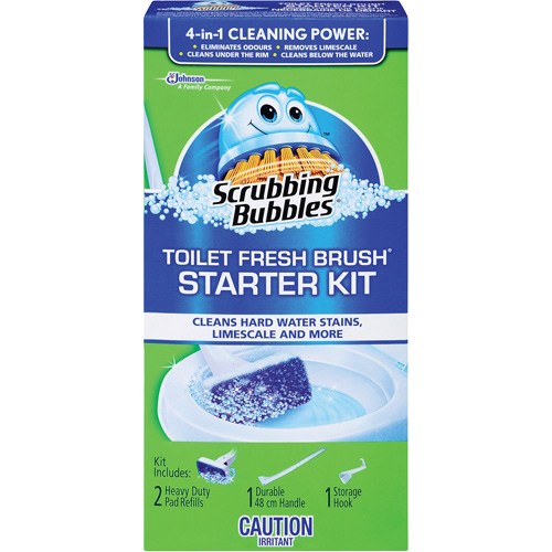 Trousse de d&eacute;marrage de brosse pour cuvettes Scrubbing Bubbles Fresh Brush, Recharge Southpoint Industrial Supply