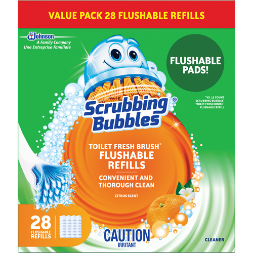 Recharge de tampons pour la brosse pour cuvettes Scrubbing Bubbles Fresh Brush, Recharge Southpoint Industrial Supply