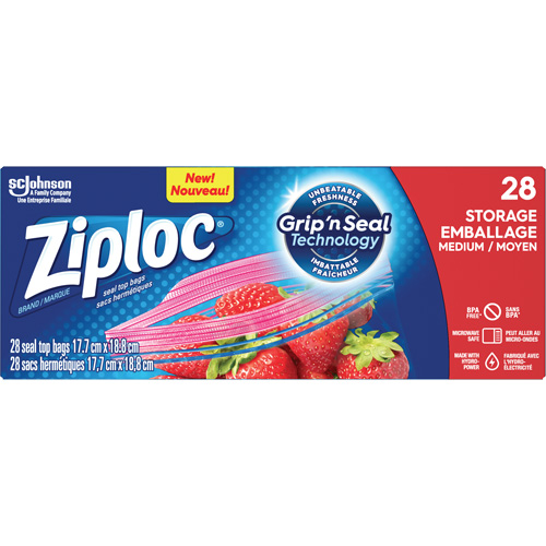 Sacs d'emballage Ziploc Southpoint Industrial Supply