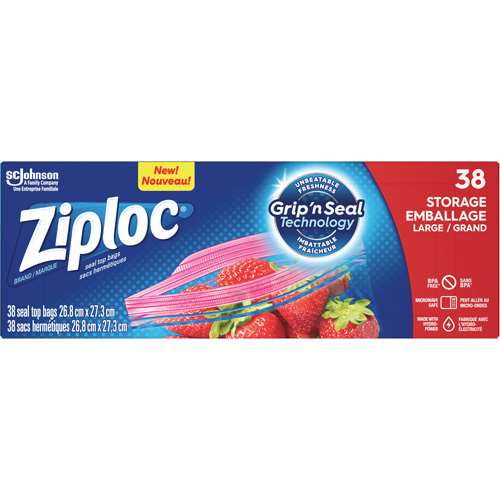 Sacs d'emballage Ziploc Southpoint Industrial Supply