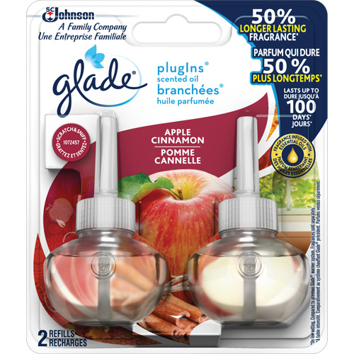 Recharge Glade Branch&eacute;es huile parfum&eacute;e, Pomme cannelle, Cartouche Southpoint Industrial Supply