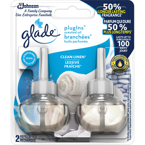 Glade&reg; PlugIns&reg; Scented Oil Refills, Clean Linen&reg;, Cartridge Southpoint Industrial Supply