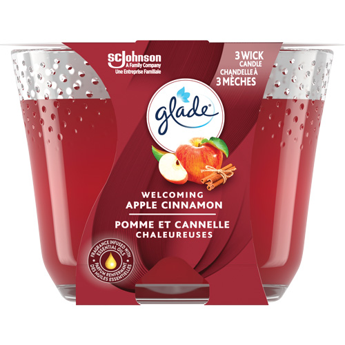 Glade&reg; 3-Wick Candle, Apple Cinnamon Southpoint Industrial Supply