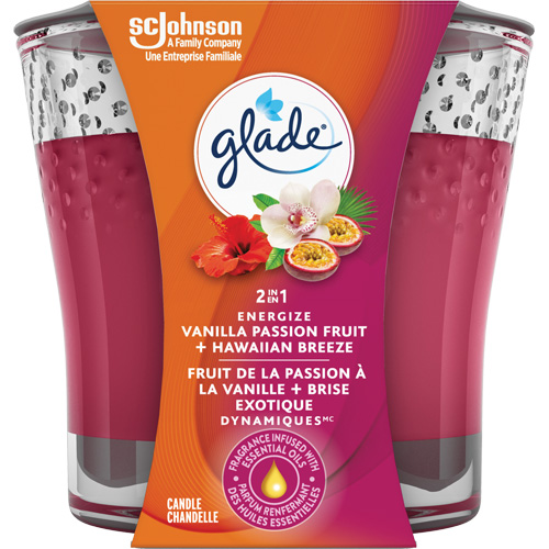 Glade&reg; 2-in-1 Candle, Hawaiian Breeze&reg; & Vanilla Passionfruit Southpoint Industrial Supply
