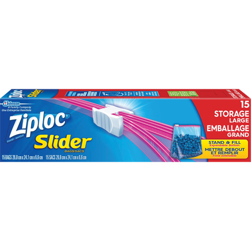 Ziploc&reg; Slider Freezer Bags Southpoint Industrial Supply