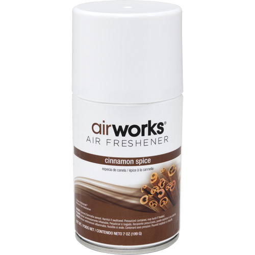 AirWorks&reg; Metered Air Fresheners, Cinnamon Spice, Aerosol Can Southpoint Industrial Supply