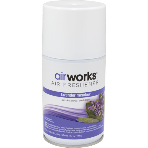 AirWorks&reg; Metered Air Fresheners, Lavender Meadow, Aerosol Can Southpoint Industrial Supply