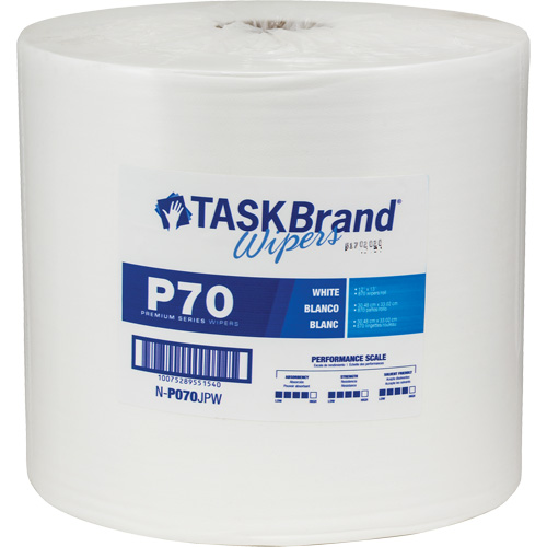 Chiffons de premi&egrave;re qualit&eacute; P70 TaskBrand, Robuste, 13" lo x 12" la Southpoint Industrial Supply