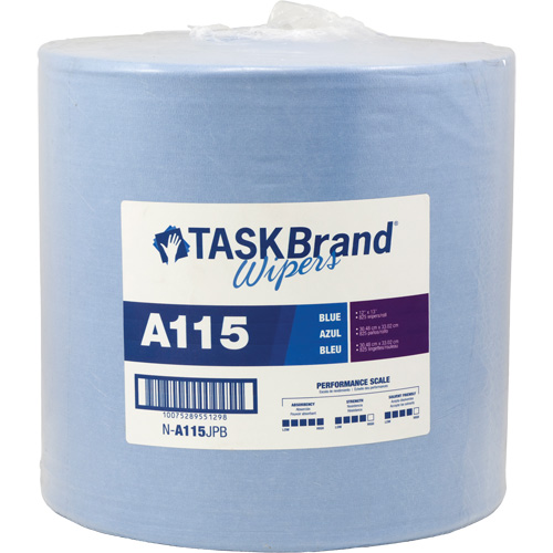 Chiffons &agrave; haut rendement A115 TaskBrand, Robuste, 13" lo x 12" la Southpoint Industrial Supply