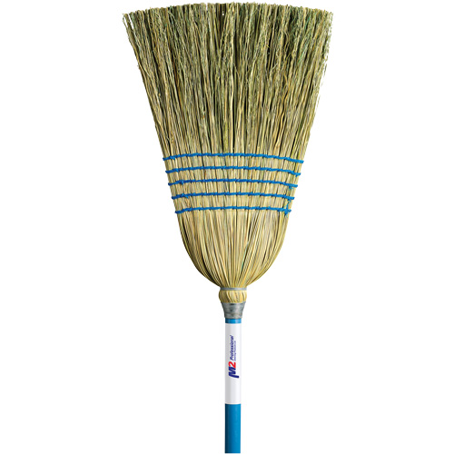 Light-Duty Indoor/Outdoor Corn Broom, 5-String, Wood Handle Southpoint Industrial Supply