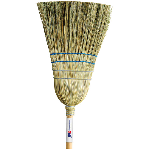 Heavy-Duty Corn Broom, 2-String, Wood Handle Southpoint Industrial Supply